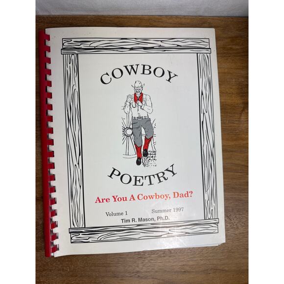Tim R. Mason Cowboy Poetry Vol 1 & 2 Are you a Cowboy, Dad The Cowhands Texas - Picture 3 of 9